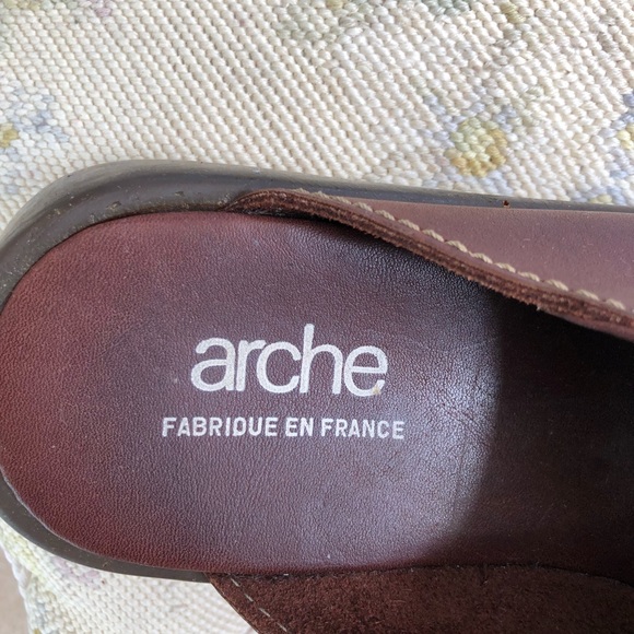 AUTHENTIC ARCHE SLIDES- ALL LEATHER-Euro size 41. - Picture 5 of 5